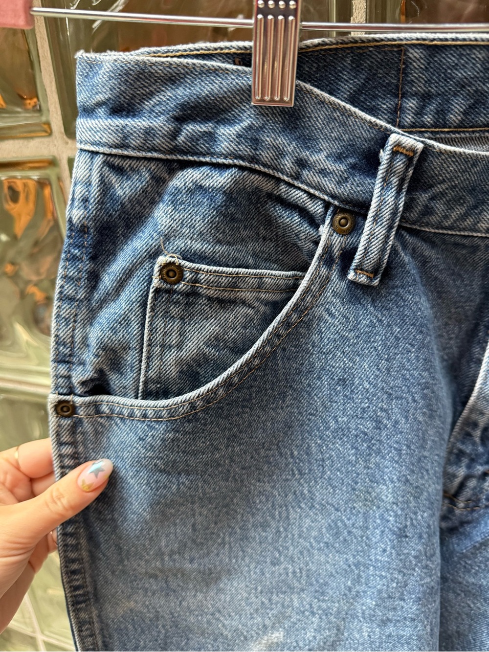 Vintage 96501 Wrangler Regular Fit Straight Leg Jeans - Picture 3 of 6